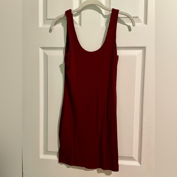 Burgundy Mini Dress - Picture 6 of 9